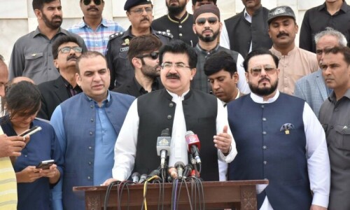 Sanjrani reaffirms ECP ruling on polls after delimitation
