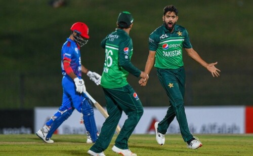 Haris Rauf’s five-wicket burst sends Afghanistan packing for 59 in pursuit of 202 Haris Rauf’s five-wicket burst sends Afghanistan packing for 59 in pursuit of 202