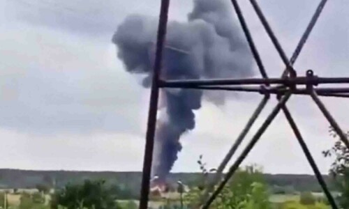 Villagers heard bang, then saw Yevgeny Prigozhin&rsquo;s plane crashing