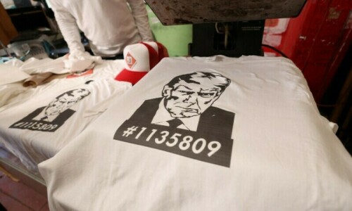 Divided US embraces Trump mugshot merchandise