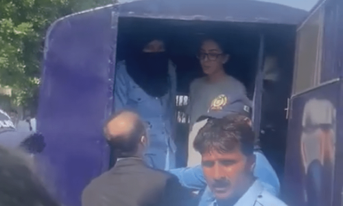 Imaan Mazari re-arrested outside Adiala Jail in Rawalpindi hours after getting bail Imaan Mazari re-arrested outside Adiala Jail in Rawalpindi hours after getting bail