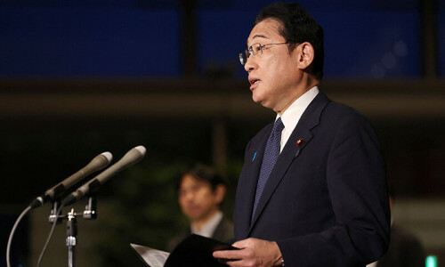 Kishida slams China over stone-throwing at embassy, schools