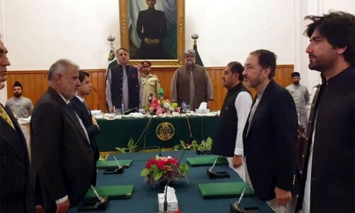 6 more ministers inducted into Balochistan cabinet
