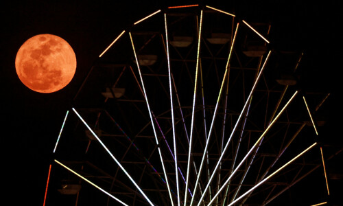 In pictures: Once-in-a-decade ‘super blue Moon’ lights up the sky In pictures: Once-in-a-decade ‘super blue Moon’ lights up the sky