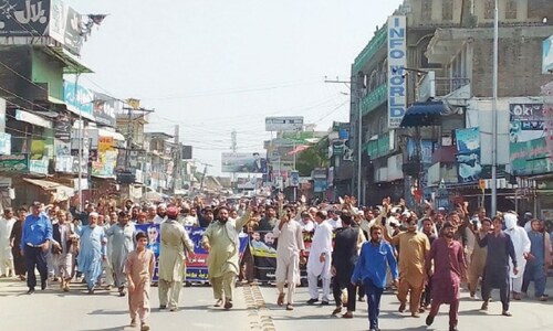 No let-up in protests against inflated electricity bills in KP
