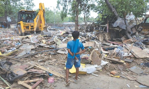 Many slums disappear  in New Delhi ahead  of G20 summit