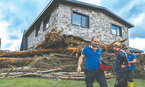 Rains flood tourist site in Turkiye Rains flood tourist site in Turkiye