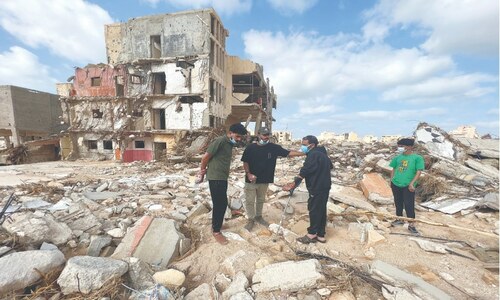 Communications cut to Libya’s ruined city Communications cut to Libya’s ruined city