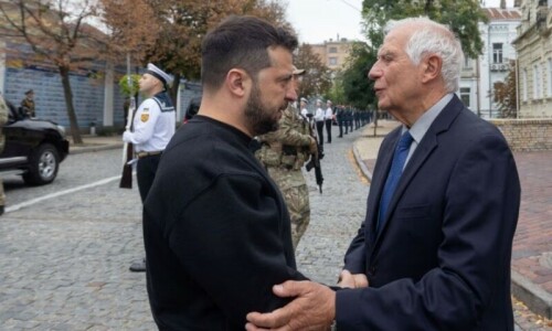 EU assures Kyiv of support after first meeting outside bloc’s borders EU assures Kyiv of support after first meeting outside bloc’s borders
