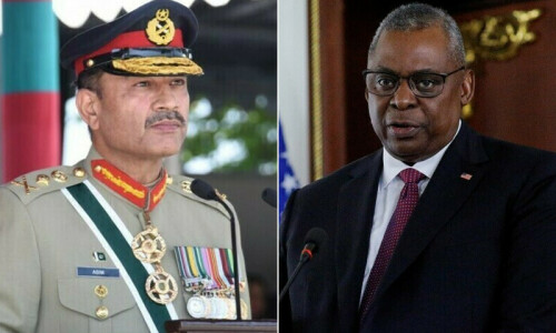 Army chief, US defence secretary discuss areas of mutual interest and regional developments Army chief, US defence secretary discuss areas of mutual interest and regional developments
