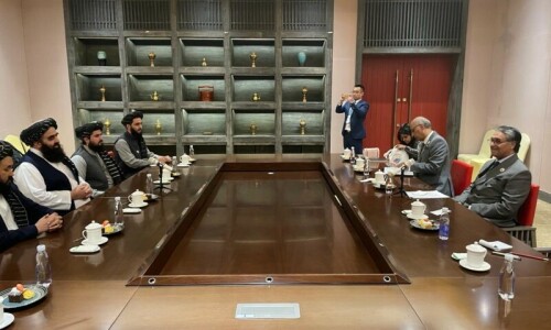 FM Jilani meets Afghan counterpart in Tibet, discusses challenges confronting regional peace