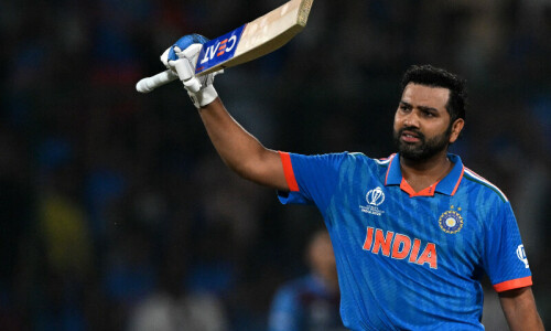 Rohit Sharma&rsquo;s record ton powers India to World Cup win over Afghanistan