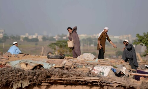 Two more Afghan settlements bulldozed in Islamabad Two more Afghan settlements bulldozed in Islamabad