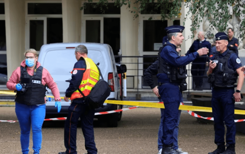 Teacher stabbed to death in attack at French school Teacher stabbed to death in attack at French school