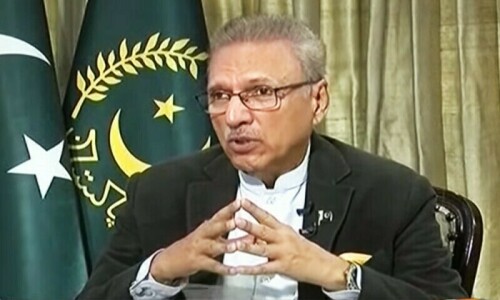 President Alvi casts doubt on polls in January