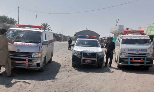 Policeman among 5 killed in Turbat attack