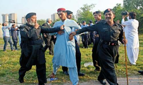 PTI protesters arrested