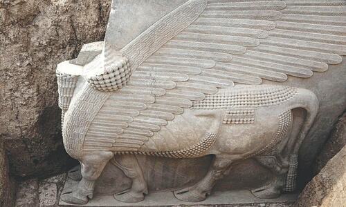 Iraq dig unearths 2,700-year-old winged sculpture