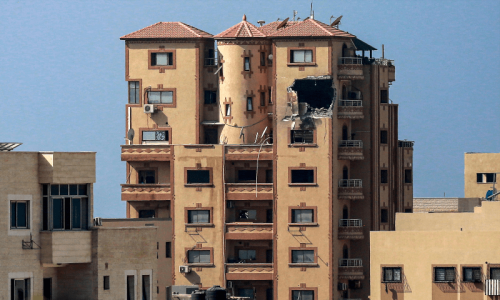 Israeli forces strike at news agency&rsquo;s office in Gaza