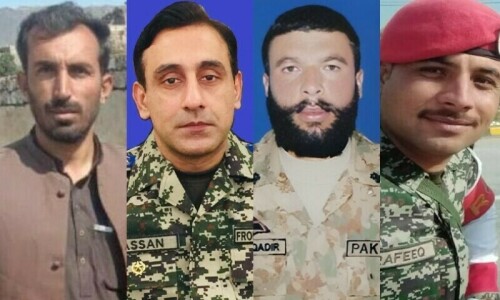 Colonel among four martyred in Tirah valley Colonel among four martyred in Tirah valley
