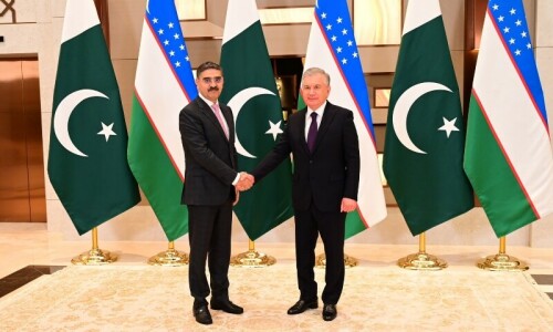 PM Kakar expresses satisfaction at &lsquo;growing bilateral cooperation&rsquo; with Uzbekistan