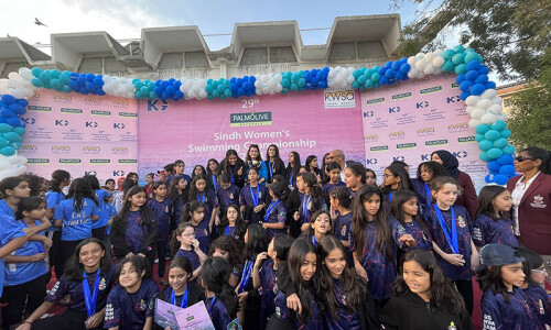 Aspiring women swimmers make a splash at Sindh Championships