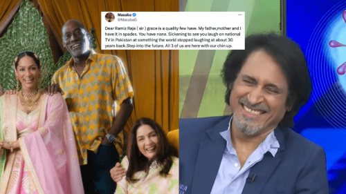 Indian designer Masaba Gupta slams Ramiz Raja over racist remarks about parents Neena Gupta, Viv Richards Indian designer Masaba Gupta slams Ramiz Raja over racist remarks about parents Neena Gupta, Viv Richards
