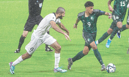 Pakistan show grit but go down 4-0 to Saudi Arabia
