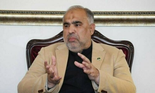 Ex-speaker Asad Qaiser re-arrested in fresh May 9 case Ex-speaker Asad Qaiser re-arrested in fresh May 9 case
