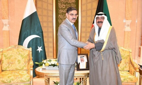 PM Kakar, Kuwait crown prince agree to deepen bilateral ties PM Kakar, Kuwait crown prince agree to deepen bilateral ties