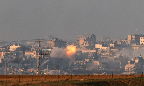 Israeli warplanes bomb targets across Gaza strip in one of the heaviest phases of conflict