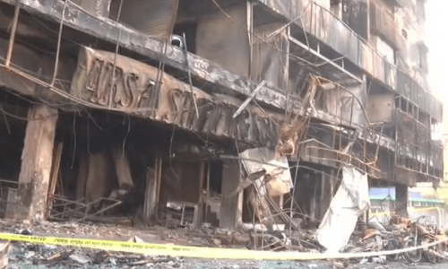 Death toll from blaze in multi-storey building near Karachi&rsquo;s Ayesha Manzil rises to 4