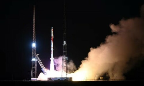 Chinese firm’s methane-powered rocket sends satellites into orbit Chinese firm’s methane-powered rocket sends satellites into orbit