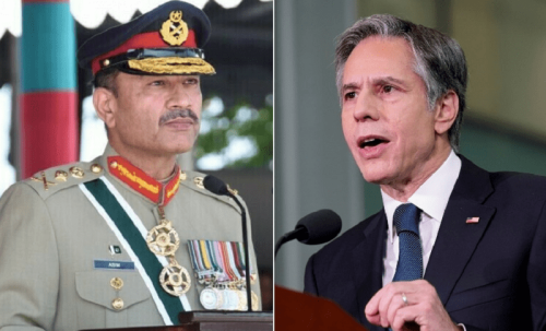 COAS discusses security issues with Blinken