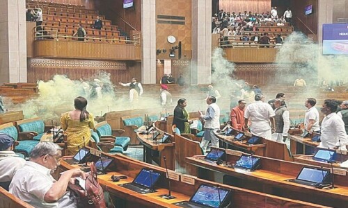 14 Indian MPs suspended for security breach protest 14 Indian MPs suspended for security breach protest