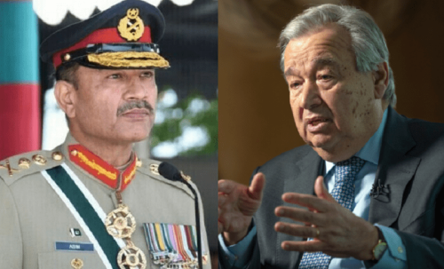 COAS, UN chief Guterres &lsquo;discuss Kashmir, Afghanistan&rsquo;