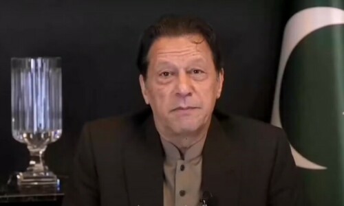 Ex-PM Imran uses AI voice clone to campaign from jail in virtual PTI rally Ex-PM Imran uses AI voice clone to campaign from jail in virtual PTI rally