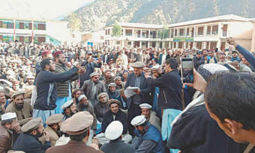 Kohistan jirga finalises name of poll candidate through draw Kohistan jirga finalises name of poll candidate through draw