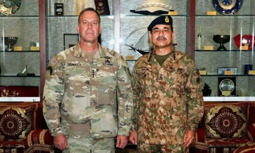 COAS Munir, Centcom chief Gen Michael Erik Kurilla discuss cooperation in regional security matters COAS Munir, Centcom chief Gen Michael Erik Kurilla discuss cooperation in regional security matters