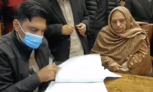 عثمان ڈار کی والدہ نے کاغذات نامزدگی جمع کروادیے