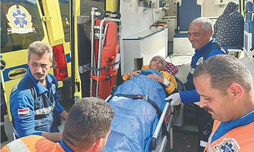 Far from violence, Gaza wounded find care at Cairo hospital Far from violence, Gaza wounded find care at Cairo hospital