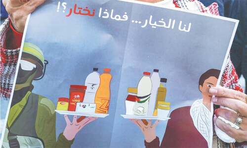 ‘By us, for us’ — West Bank boycotts Israeli products ‘By us, for us’ — West Bank boycotts Israeli products