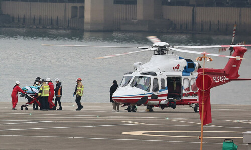 South Korean opposition leader in intensive care after being stabbed in the neck