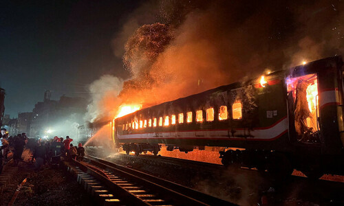Bangladesh poll booths burn on election eve as train arson kills 4