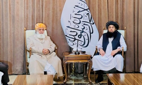 JUI-F&rsquo;s Fazlur Rehman arrives in Kabul to discuss security, regional issues