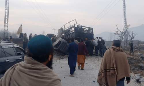5 cops martyred in blast near police van in KP’s Bajaur 5 cops martyred in blast near police van in KP’s Bajaur