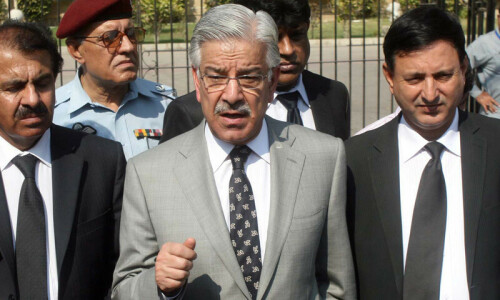 Faizabad commission summons Khawaja Asif