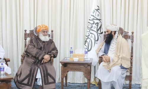 JUI-F’s Fazl says held ‘comprehensive and inclusive’ talks with Taliban supreme leader JUI-F’s Fazl says held ‘comprehensive and inclusive’ talks with Taliban supreme leader