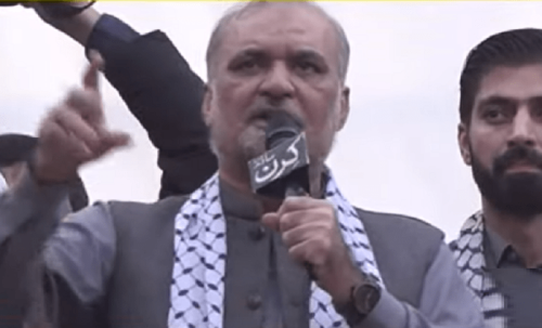 JI Karachi chief blames US, EU for Israel&rsquo;s military campaign in Gaza