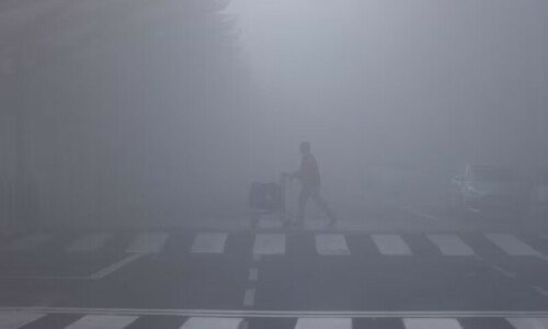 Dense fog disrupts flights, trains in Indian capital Dense fog disrupts flights, trains in Indian capital